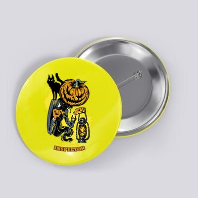 The Candy Inspector Funny Halloween Button