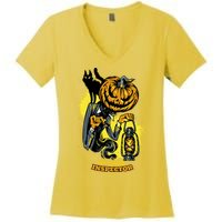 The Candy Inspector Funny Halloween Women's V-Neck T-Shirt