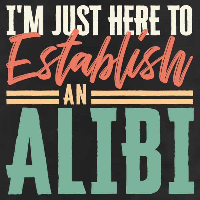 True Crime Im Just Here To Establish An Alibi Funny Gift Adult Drive Performance Visor
