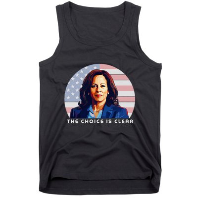 The Choice Is Clear Kamala Harris President 24 Tank Top