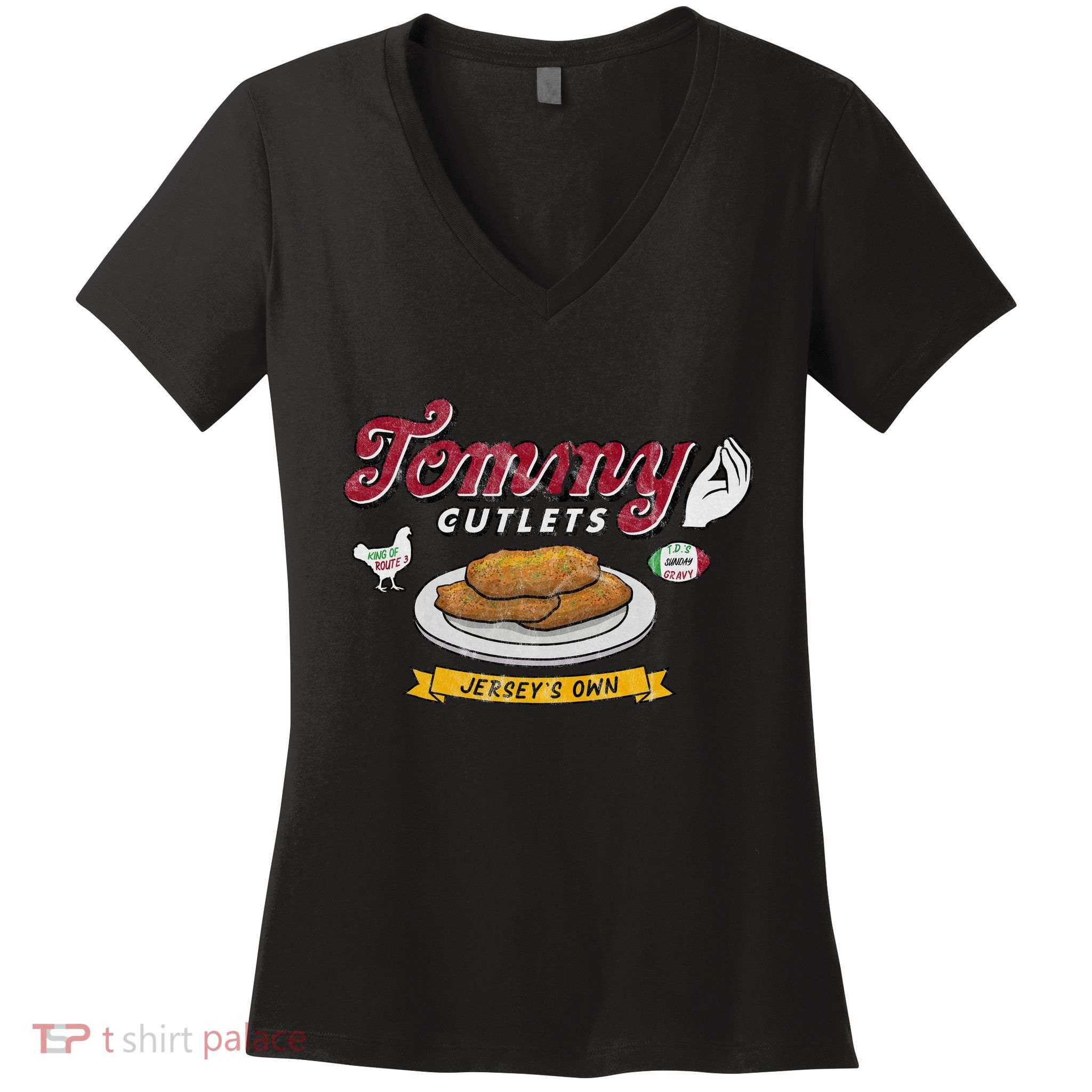 Tommy Cutlets Italian Hand Own Women's V-Neck T-Shirt