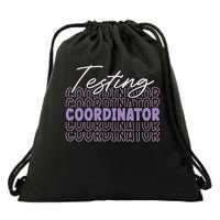 Testing Coordinator Job Appreciation Drawstring Bag