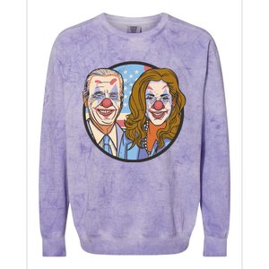 The Clowns Joe Biden Kamala Harris Colorblast Crewneck Sweatshirt