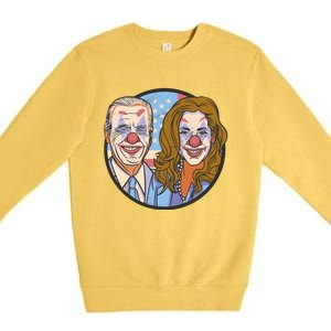 The Clowns Joe Biden Kamala Harris Premium Crewneck Sweatshirt