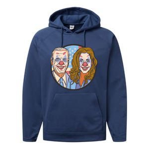 The Clowns Joe Biden Kamala Harris Performance Fleece Hoodie