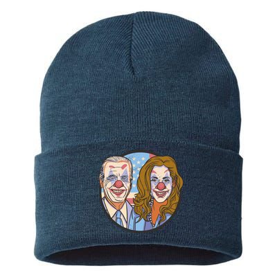 The Clowns Joe Biden Kamala Harris Sustainable Knit Beanie