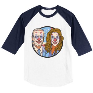 The Clowns Joe Biden Kamala Harris Baseball Sleeve Shirt