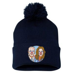 The Clowns Joe Biden Kamala Harris Pom Pom 12in Knit Beanie