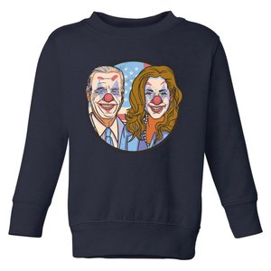 The Clowns Joe Biden Kamala Harris Toddler Sweatshirt