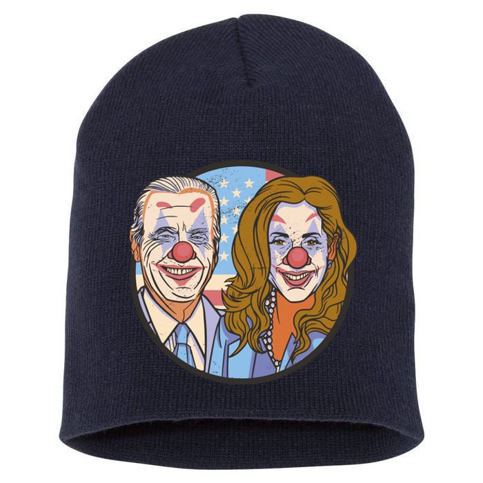 The Clowns Joe Biden Kamala Harris Short Acrylic Beanie