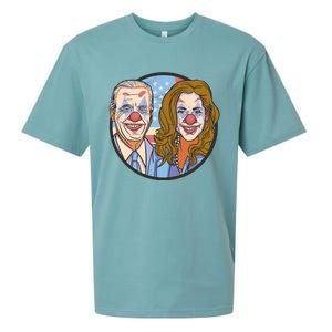 The Clowns Joe Biden Kamala Harris Sueded Cloud Jersey T-Shirt