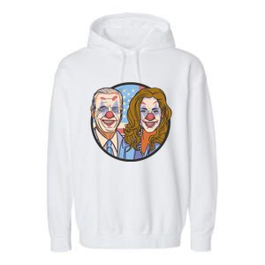 The Clowns Joe Biden Kamala Harris Garment-Dyed Fleece Hoodie