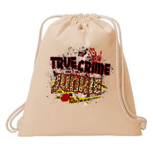 True Crime Junki Leopard Print True Crime Lover Gift Drawstring Bag