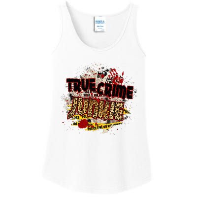 True Crime Junki Leopard Print True Crime Lover Gift Ladies Essential Tank