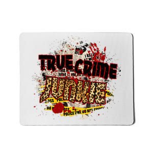 True Crime Junki Leopard Print True Crime Lover Gift Mousepad