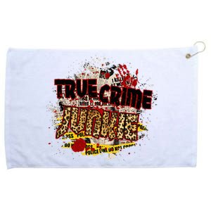 True Crime Junki Leopard Print True Crime Lover Gift Grommeted Golf Towel