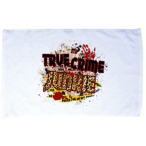 True Crime Junki Leopard Print True Crime Lover Gift Microfiber Hand Towel