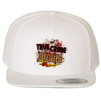 True Crime Junki Leopard Print True Crime Lover Gift Wool Snapback Cap