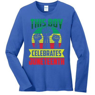 This Celebrates Juneteenth 1865 African Black American Gift Ladies Long Sleeve Shirt