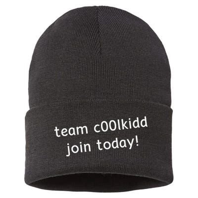 Team C00lkidd Join Today Funny Trending Quote Sustainable Knit Beanie