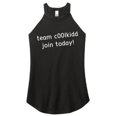 Team C00lkidd Join Today Funny Trending Quote Women's Perfect Tri Rocker Tank