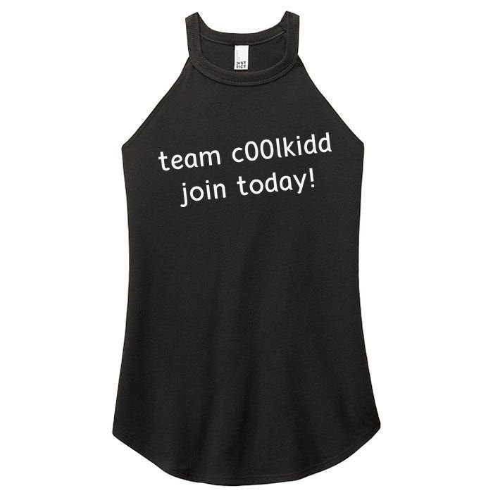 Team C00lkidd Join Today Funny Trending Quote Women's Perfect Tri Rocker Tank