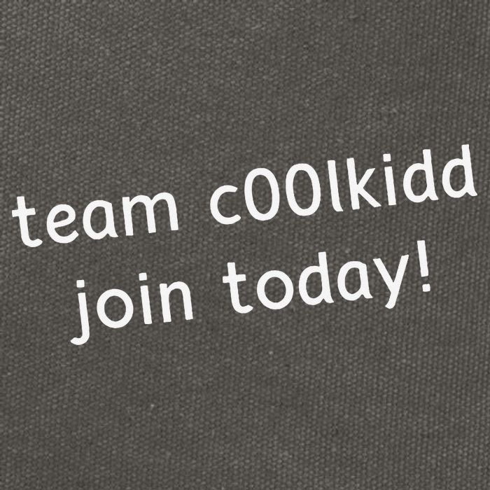 Team C00lkidd Join Today Funny Trending Quote Cotton Canvas Backpack