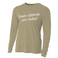 Team C00lkidd Join Today Funny Trending Quote Cooling Performance Long Sleeve Crew