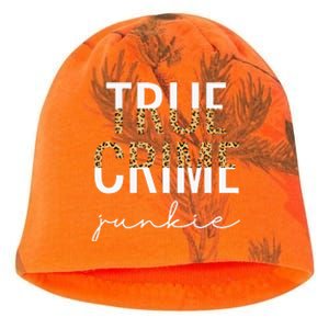 True Crime Junkie Leopard True Crime Lover Gift Kati - Camo Knit Beanie