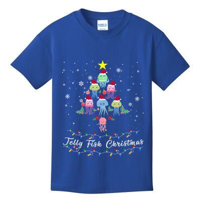 Th Cute Jelly Fish Christmas Tree Pajama Matching Costume Gift Kids T-Shirt
