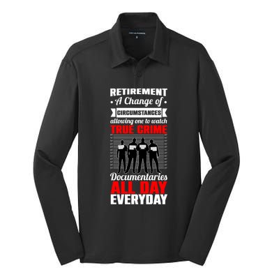 True Crime Junkies Merchandise No Body Scene Funny Gift Murder Gift Silk Touch Performance Long Sleeve Polo