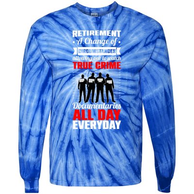 True Crime Junkies Merchandise No Body Scene Funny Gift Murder Gift Tie-Dye Long Sleeve Shirt