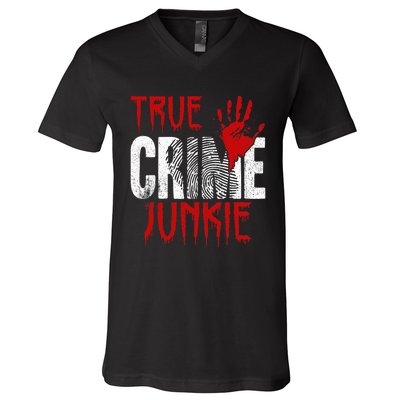 True C.R.I.M.E J.U.N.K.I.E V-Neck T-Shirt