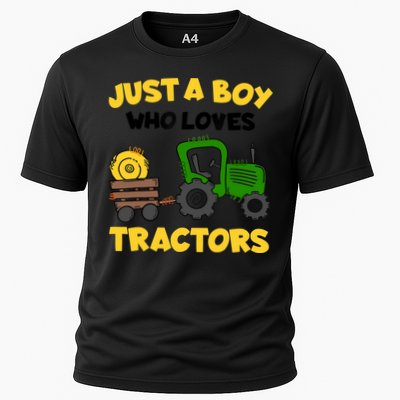 Tractor Costume Just A Boy Who Loves Tractors Performance Shirt