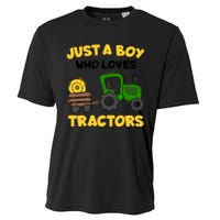 Tractor Costume Just A Boy Who Loves Tractors Cooling Performance Crew T-Shirt