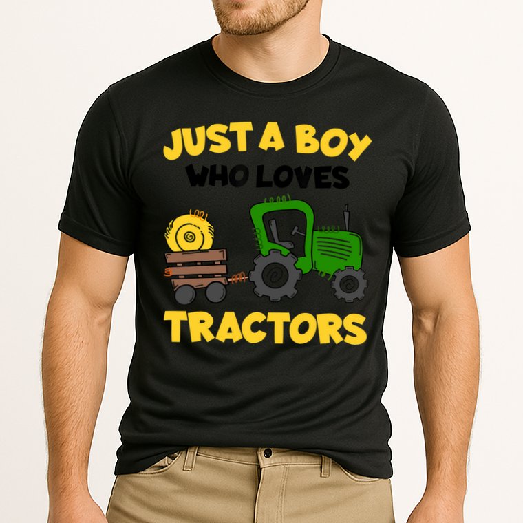 Tractor Costume Just A Boy Who Loves Tractors Cooling Performance Crew T-Shirt