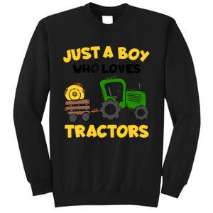 Tractor Costume Just A Boy Who Loves Tractors Sweatshirt