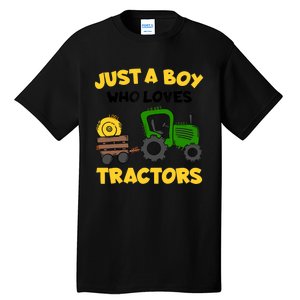 Tractor Costume Just A Boy Who Loves Tractors Tall T-Shirt