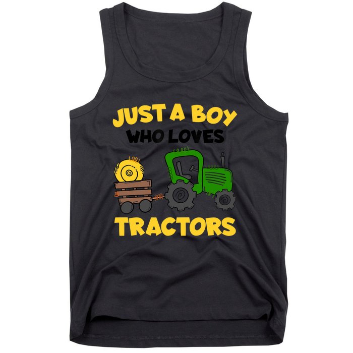 Tractor Costume Just A Boy Who Loves Tractors Tank Top