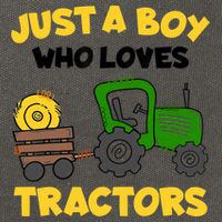 Tractor Costume Just A Boy Who Loves Tractors Cotton Canvas Backpack