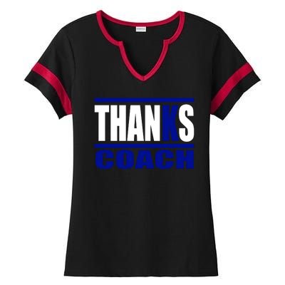 Thanks Coach K Basketball Ladies Halftime Notch Neck Tee