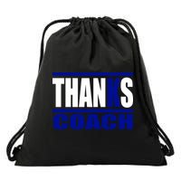 Thanks Coach K Basketball Drawstring Bag