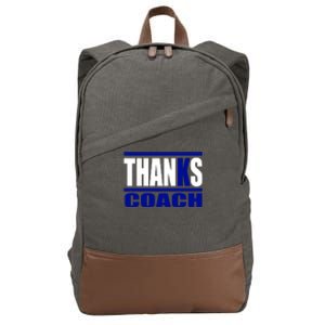 Thanks Coach K Basketball Cotton Canvas Backpack