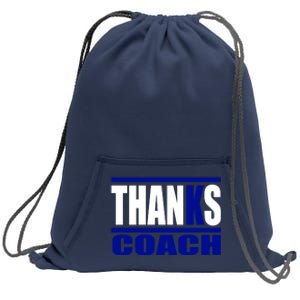 Thanks Coach K Basketball Sweatshirt Cinch Pack Bag