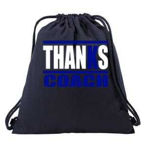 Thanks Coach K Basketball Drawstring Bag