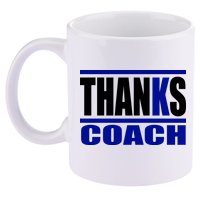 Thanks Coach K Basketball 11oz C Handle Ceramic Mug