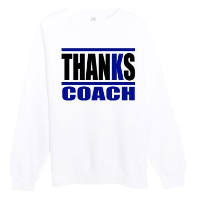 Thanks Coach K Basketball Premium Crewneck Sweatshirt