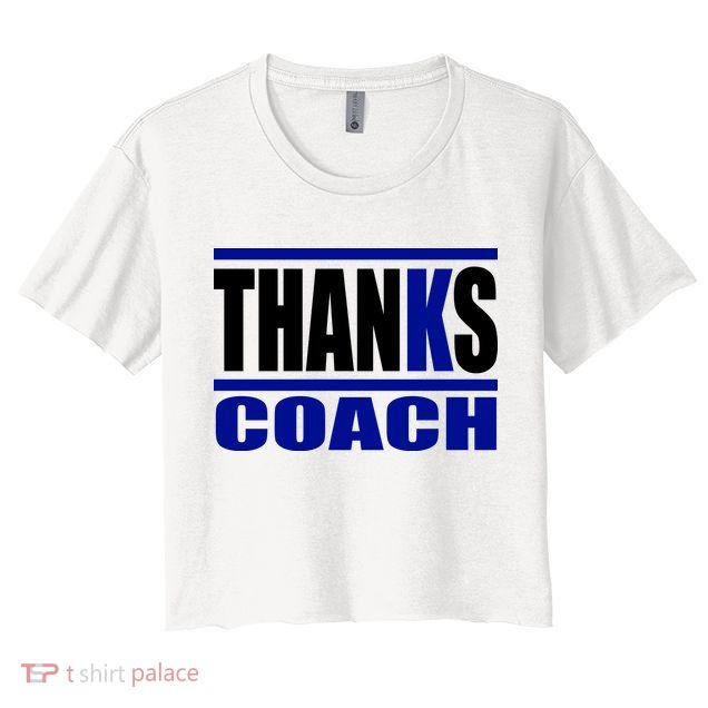 Thanks Coach K Basketball Crop Top