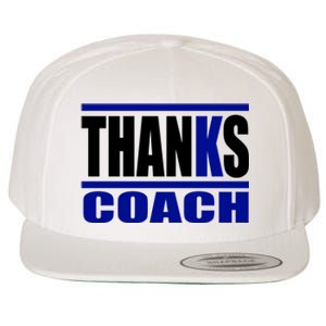 Thanks Coach K Basketball Wool Snapback Cap