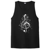 Treble Clef Keys Piano Player Pianist Classical Music PosiCharge Competitor Tank